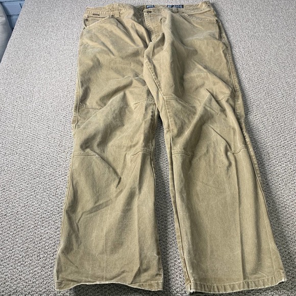 Kuhl Mens Jeans‎ Size 40X30 Brown Denim Straight Leg Pockets Outdoor Moto - Picture 1 of 13